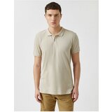Koton Polo T-shirt - Beige - Fitted cene