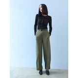 Sinsay Straight hlače s viskozom i remenom | shoptok.hr