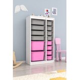 Hanah home višenamenske police montana xs 2D4N8U white grey pink Cene