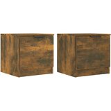 Noćni ormarići 2 kom boja dimljenog hrasta 40 x 39 x 40 cm | shoptok.hr