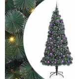 vidaXL Umirjeno praznično drevo z lučmi in kompletom kroglic 240 cm, (5000066689) | Shoptok.si