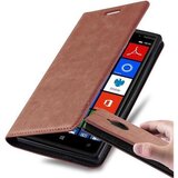 Cadorabo Ohišje, združljivo z Nokia Lumia 830 v kapučino rjava - Zaščitni ovitek z magnetnim zapiranjem, stoječo funkcijo in režo za kartice, (20560903) | Shoptok.si