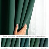 Restilo Blackout curtain, bottle green, plain, classic, with tieback, classic style, multifunctional tape, heavyweight blackout fabric, 140 x 280 cm | shoptok.hr
