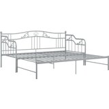 vidaXL Okvir za krevet na razvlačenje sivi metalni 90 x 200 cm | shoptok.hr