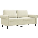 Maison Chic kavč - Sofa - Kanape dvosed krem 140 cm žamet, (21726475) | Shoptok.si