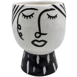 Mauro Ferretti crno-bijela porculanska vaza Pot Face | shoptok.hr