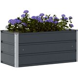  Cvetlično korito Antracit 100 x 50 x 45 cm Cinkana jeklena | Shoptok.si