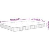 Madrac s džepičastim oprugama srednji 140x190 cm | shoptok.hr