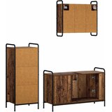  Set ormarića za kupaonicu 3 kom. Staro drvo 40 x 36 x 99,5 cm | shoptok.hr