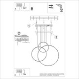 Thoro Crna LED viseća svjetiljka aluminijska RIO – | shoptok.hr