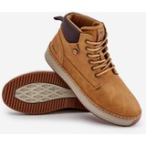 Big Star Lace-up men's ankle boots Big Star Hi-Poly System Camel | shoptok.hr