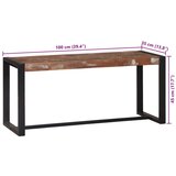  Klop Večbarvna Trden recikliran les 100 x 35 x 45 cm Izjema | Shoptok.si