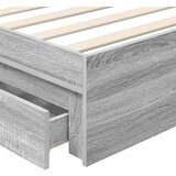  Krevet s od storage Siva Sonoma 75 x 190 cm Konstruirano drvo | shoptok.hr
