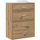 vidaXL Omarice z 2 predaloma 2 kosa artisan hrast 60x31x40 cm inž. les Cene
