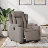 vidaXL električni naslanjač taupe blago | Shoptok.si