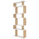 Kalune Design Bijela/prirodna polica za knjige u dekoru hrasta 60x160 cm Bates - Cijene