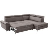 CARRYHOME SEDEŽNA GARNITURA, mikrovlakna rjavosiva | Shoptok.si