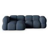 Cosmopolitan Design Temno modra kotna sedežna garnitura (levi kot/z ležalnikom) Loretto – | Shoptok.si