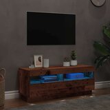 TV ormarić LED boja drva 100x35x40 cm konstruirano drvo | shoptok.hr