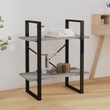 vidaXL Knjižna omara 2-nadstropna siva sonoma 60x30x70 cm konstr. les Cene