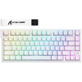 Attack Shark gaming tastatura R82HE magnetic Switches/8KHz/RT/Snap tap/dks/mt/tgl/white countur Cene