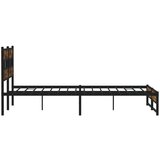 vidaXL Metalni okvir kreveta bez madraca boja hrasta 180x200 cm | shoptok.hr