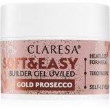 Claresa Soft&Easy Builder Gel bazni gel lak za nokte nijansa Gold Prosecco 12 g Cijene