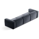 Cosmopolitan Design Prašno modra sedežna garnitura iz rebrastega žameta 364 cm Bergano – | Shoptok.si