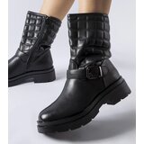 Gemre Black ankle boots with quilted upper Bluffs | Shoptok.si
