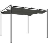  Pergola s pomičnim krovom antracit 295 x 292 x 230 cm | shoptok.hr