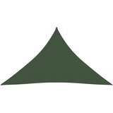 vidaXL Senčno jadro 160 g/m² temno zeleno 3,5x3,5x4,9 m HDPE Cene