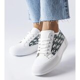 Gemre Women's white lace-up sneakers with a fashionable pattern Marquis | shoptok.hr