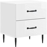  Nočna omarica 2 pcs Bela visok sijaj 43 x 34,5 x 47,5 cm, (5000209862) | Shoptok.si