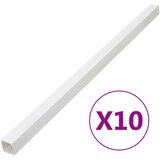 vidaXL Kabelska cev 33x33 mm 10 m PVC | Shoptok.si