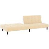  Kavč dvosed z ležiščem krem žamet, (21749666) | Shoptok.si