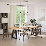 vidaXL Noge kavne mizice V-oblika 2 kosa črna 50x(72-73) cm jeklo | Shoptok.si