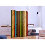Artgeist Paravan Wooden Rainbow, 3-Delni, Dvostranski | Shoptok.si