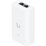 Ubiquiti PoE++ Adapter; Delivers up to 60W of PoE++; Surge, peak pulse, and overcurrent protection; Contains RJ45 data input, AC cable with earth ground, and PoE++ output; LED indicator for status monitoring. - U-POE-PLUS_PLUS-EU u