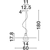 Nova Luce Mat crna željezna viseća svjetiljka ø 60 cm Lora – | shoptok.hr