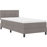 Box Postelja z vzmetnico z vzmetnico Taupe 100 x 200 cm blago, (5000127257) | Shoptok.si