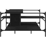  Stolić za kavu crni 100 x 100 x 48,5 cm od konstruiranog drva | shoptok.hr