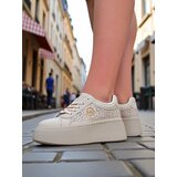 Resti Aurelia Beige Platform Sneakers Eco Leather | Shoptok.si
