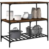  Kuhinjska kolica boja hrasta 100 x 50 x 95 cm konstruirano drvo | shoptok.hr