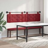  Držeće uzglavlje Zidne Vinska crvena 210 x 55 x 5 cm Lažna koža - boja crnog vina 200 cm bez LED | shoptok.hr