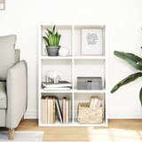 vidaXL Sobna pregrada / regal za knjige bijeli 69,5x29x103,5 cm drveni | shoptok.hr