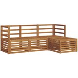  Set vanjskih sofa 4 pcs Prirodna | Eponuda.ba