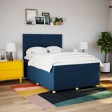  Krevet s oprugama i madracem plavi 140x200 cm od tkanine | shoptok.hr
