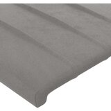  Uzglavlje s ušima svjetlosivo 83 x 23 x 118/128 cm baršunasto | shoptok.hr
