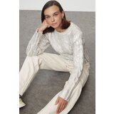 Trendyol Stone Foil Printed Knitwear Sweater | Shoptok.si