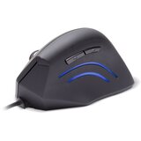 Connect IT CMO-2500-BK - Ergonomski žični miš Verti Wire 1000/1600 DPI crni | Eponuda.com